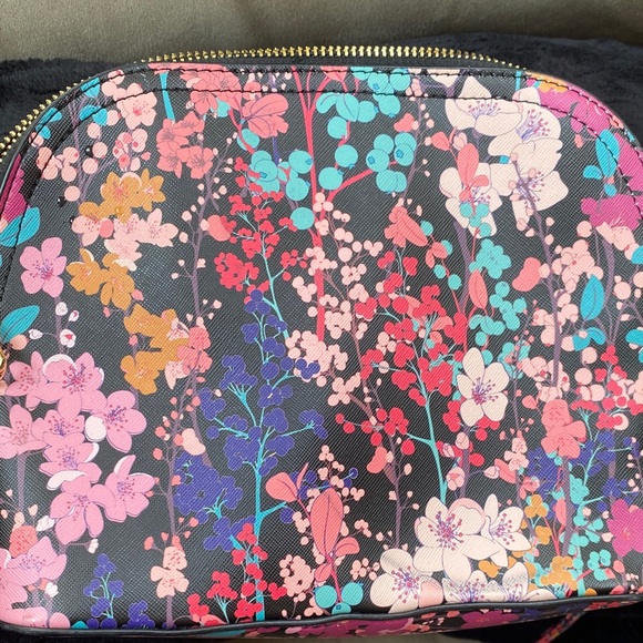 Steve Madden Pink and Blue Crossbody Bag Floral Design - Picture 8 of 10